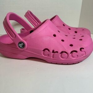 CROCS Baya Pink Mules Unisex M7/W9